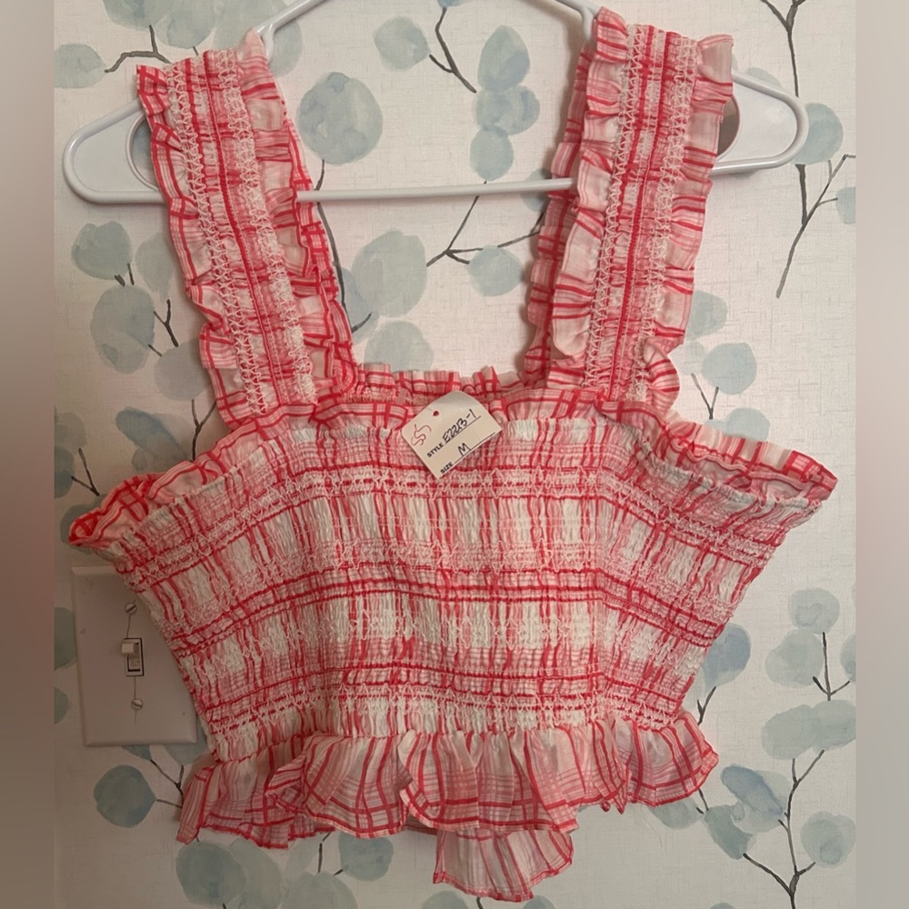 NWT Ruffled Top M - Picture 4 of 8